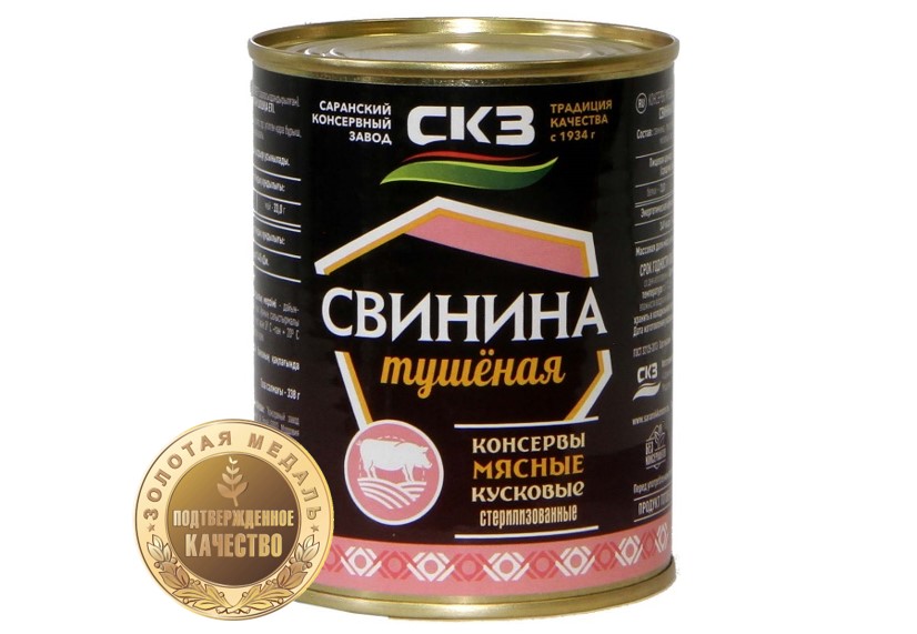Тушеная свинина. ТМ «СКЗ» - выбор редакции